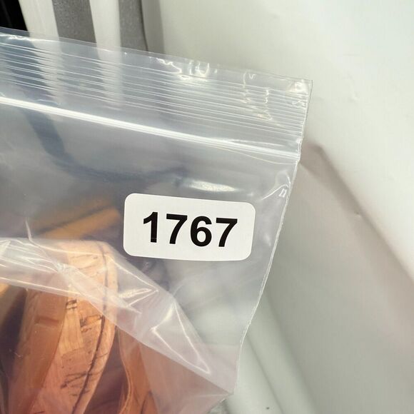 Born Bernese Womens Sandal Size 10 Brown Leather Wedge Heel Open Toe Retro Caged - Picture 14 of 14